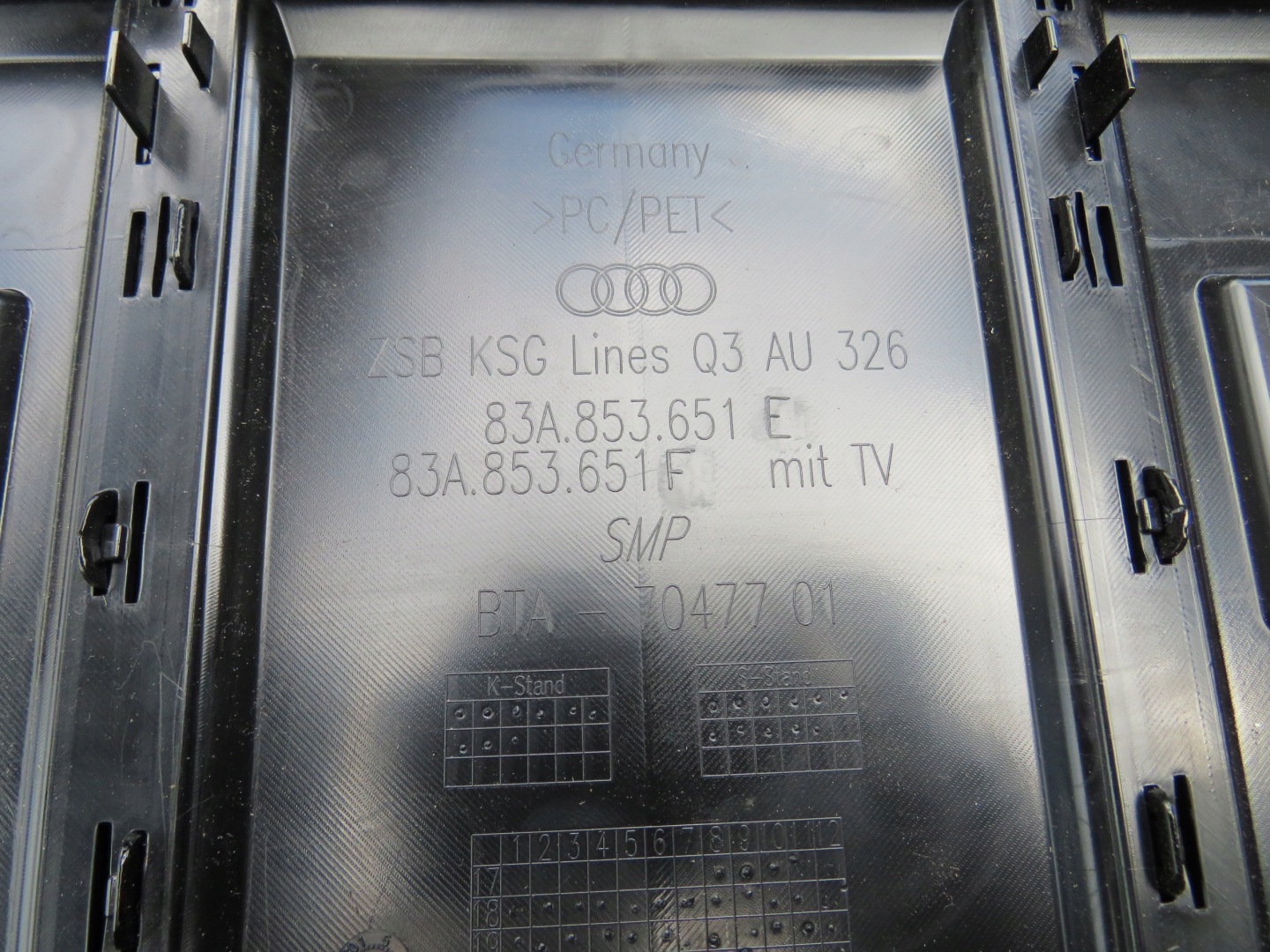 Audi Q3 Kühlergrill FRONTGRILL Kühlergitter 83A853651 - Thumbnail 2