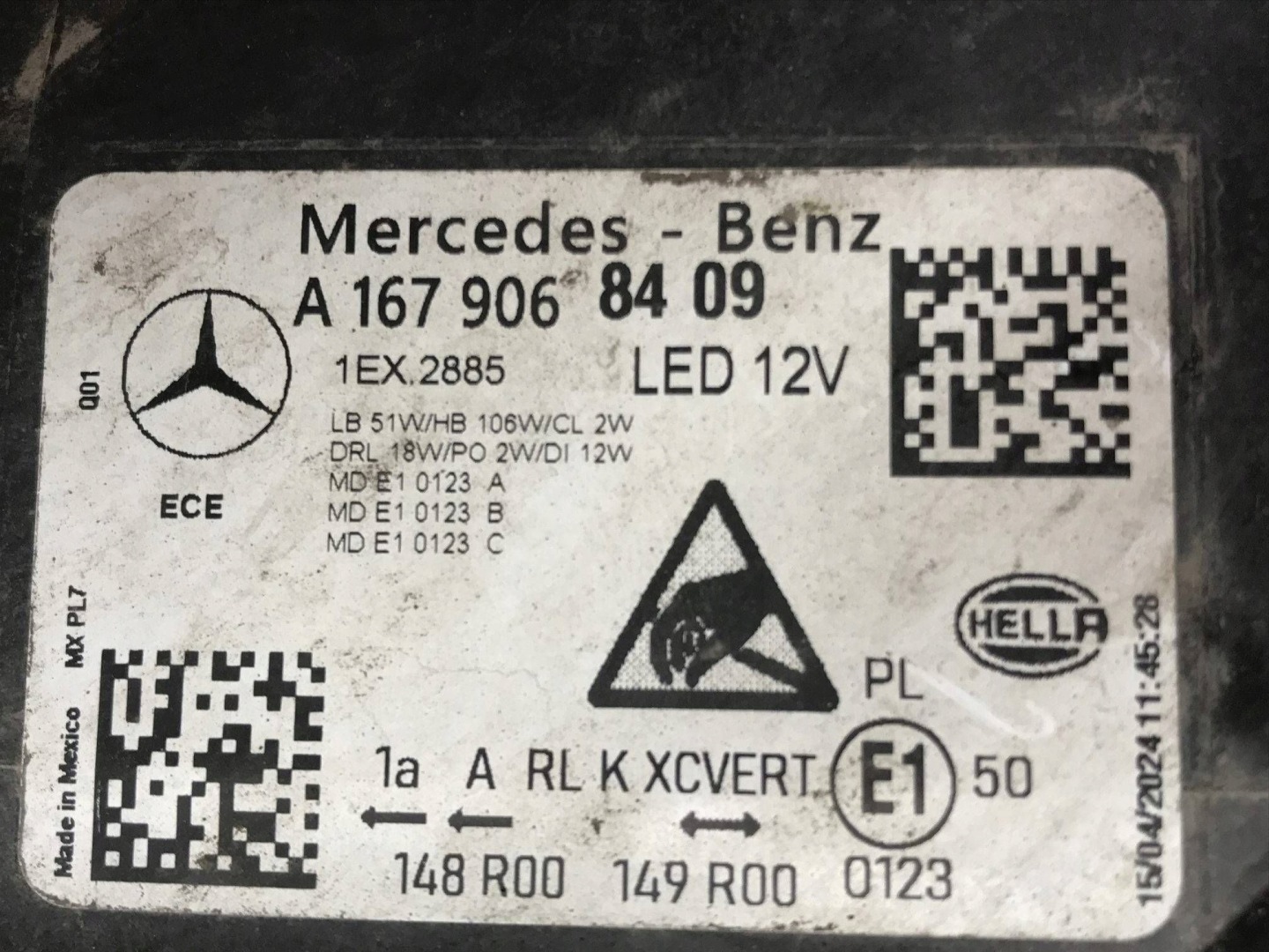 Frontscheinwerfer Mercedes-Benz GLE W167 A1679068409 LED Rechts Headlight - Thumbnail 9