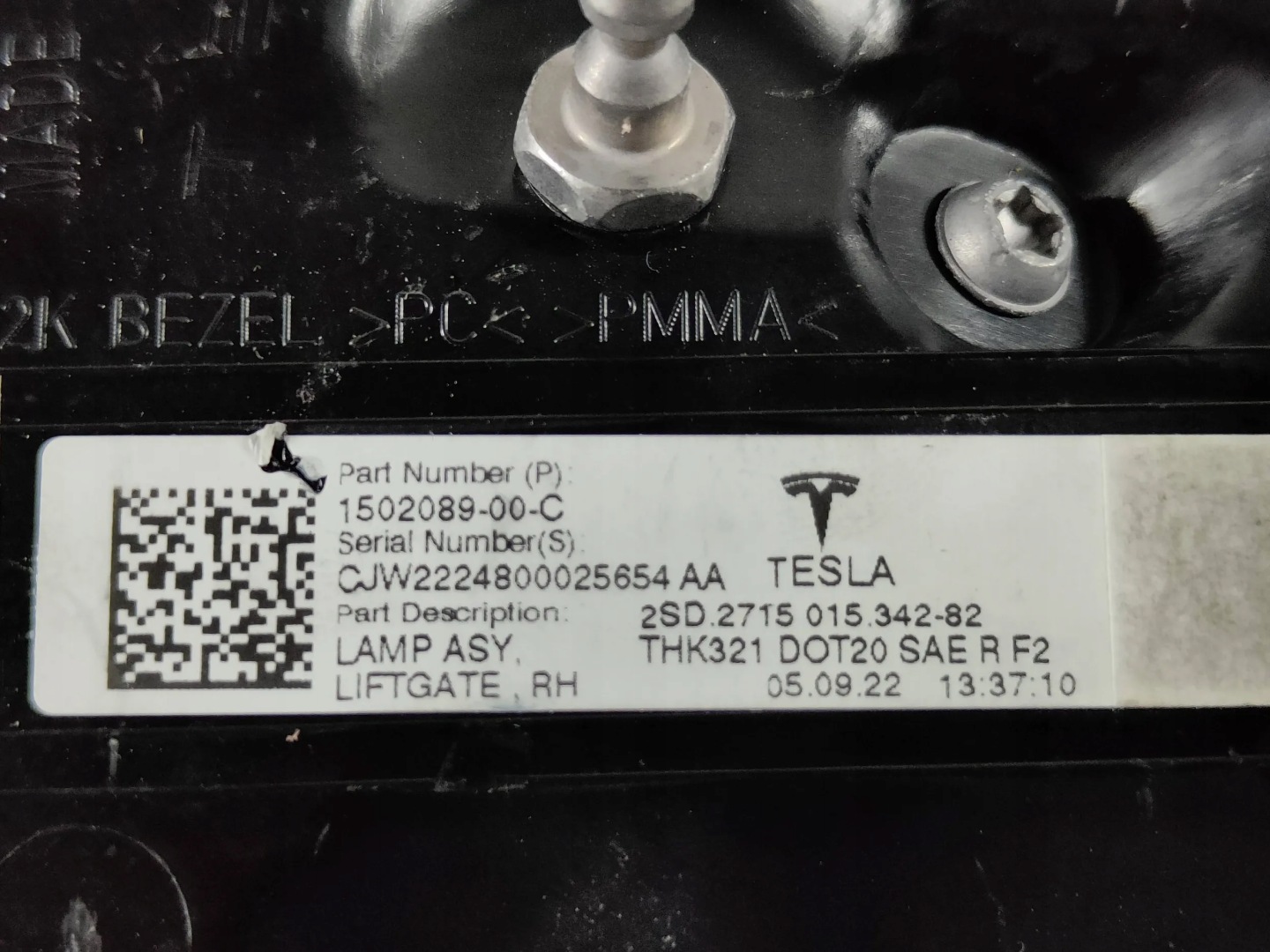 Tesla Model Y 005 Rückleuchte 150208900C Rearlamp - Thumbnail 8