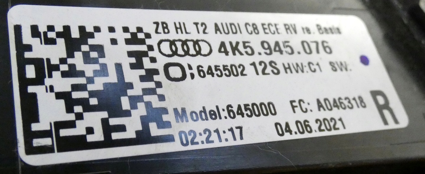 Audi A6 Rückleuchte 4K5945070 Rearlamp - Thumbnail 8