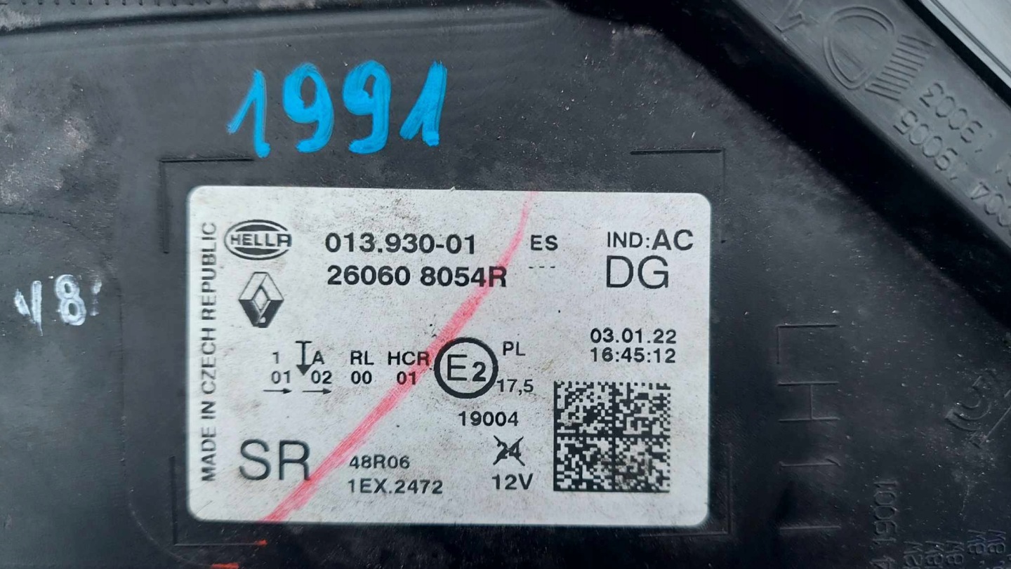 Frontscheinwerfer Renault Captur RJB 260608054R LED Links Scheinwerfer Headlight - Thumbnail 11