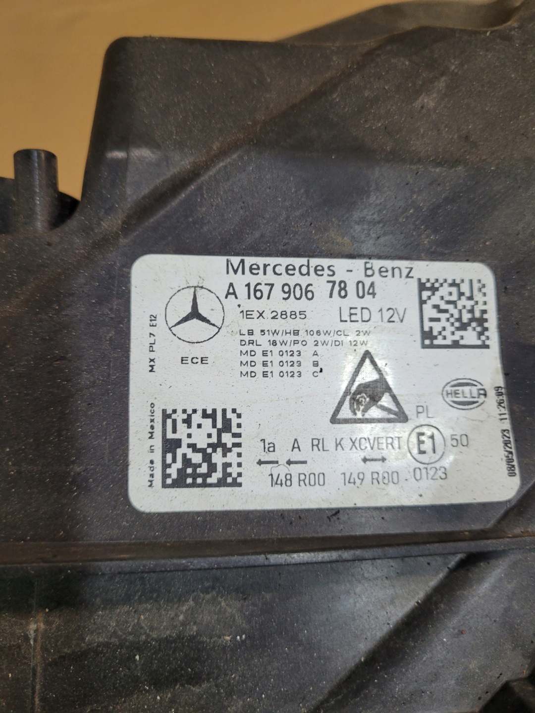 Frontscheinwerfer Mercedes-Benz GLE W167 A1678260600 Multibeam LED Rechts Headlight - Thumbnail 9