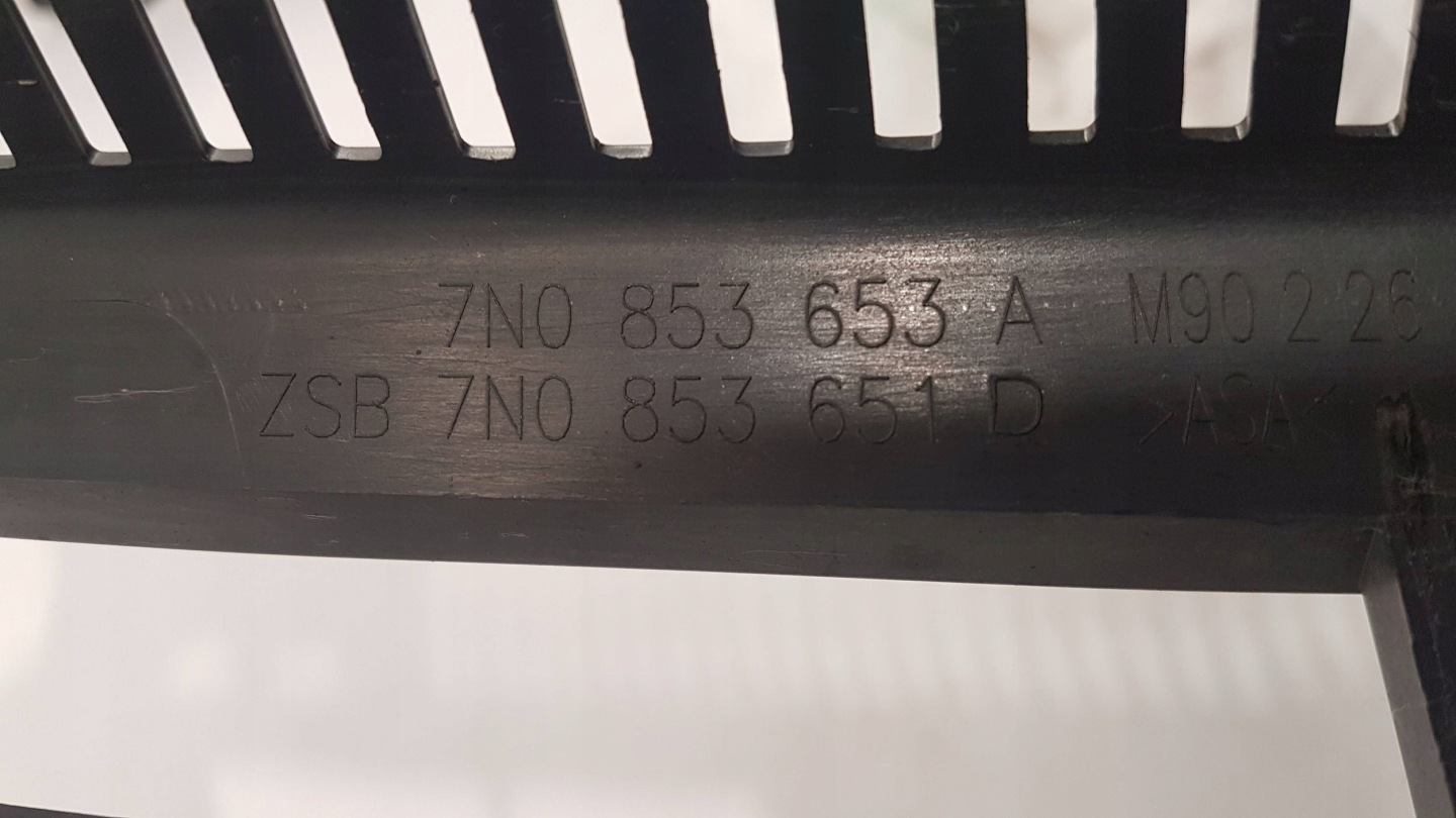 VW Sharan 7N Kühlergrill FRONTGRILL Kühlergitter 7N0853653 - Thumbnail 8