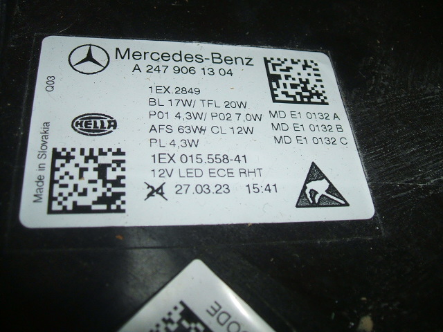 Frontscheinwerfer Mercedes-Benz B-Klasse W247 A2479061404 Multibeam LED Links Headlight - Thumbnail 12