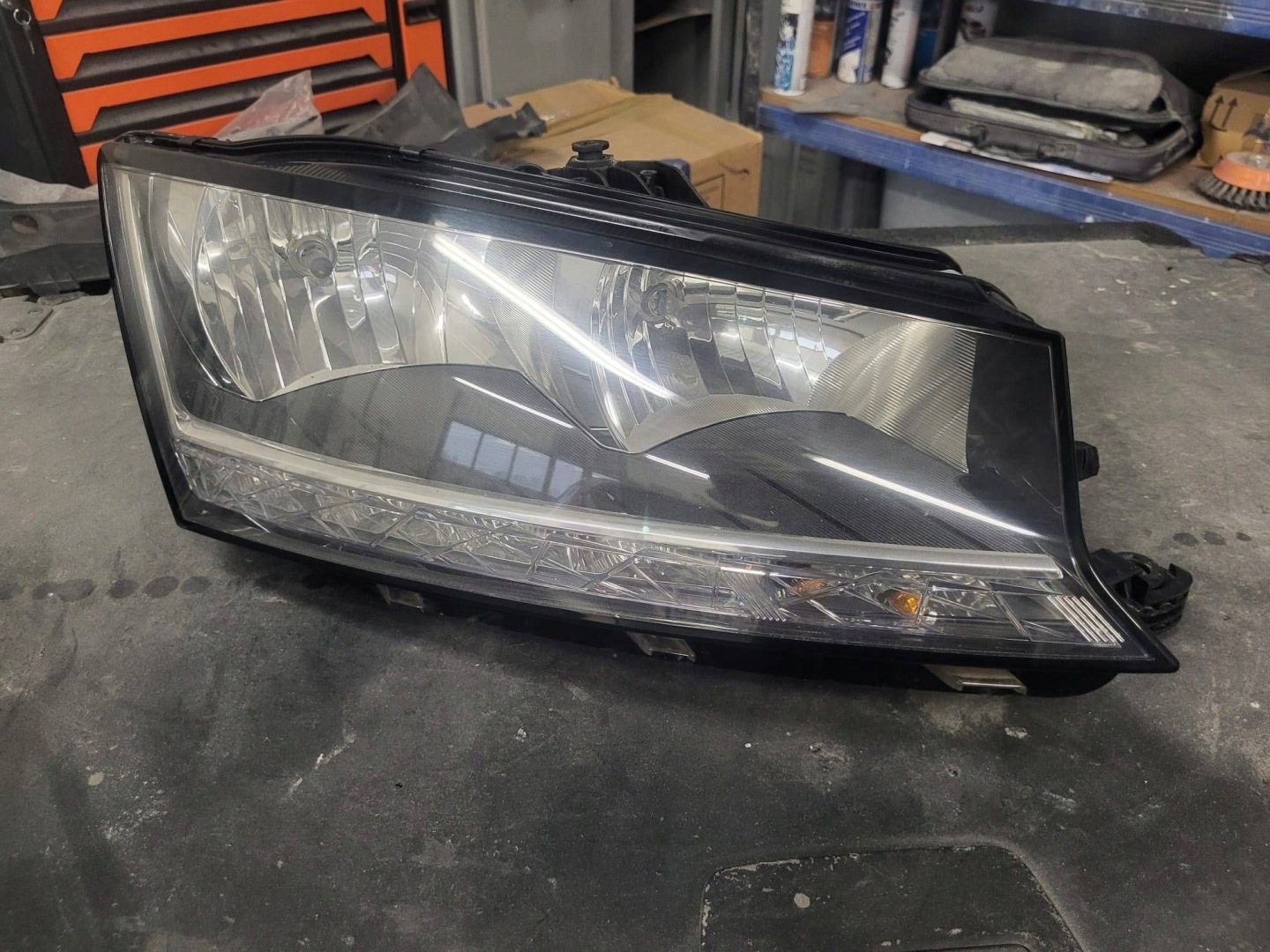 Frontscheinwerfer Skoda Fabia 6V1 6V1941016D LED Links Scheinwerfer Headlight - Thumbnail 1