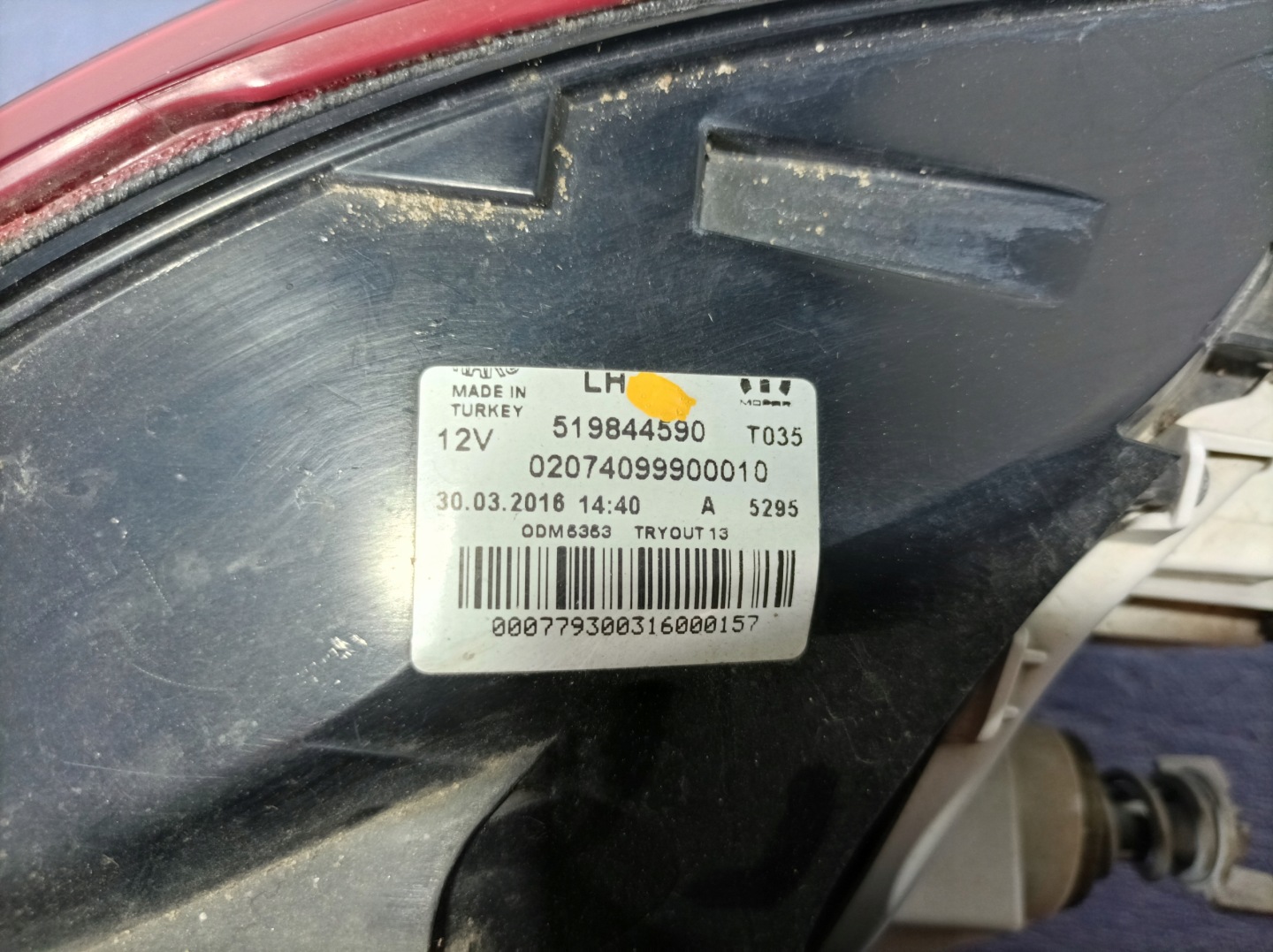 Fiat Tipo ZAF 356 Rückleuchte 51984459 Rearlamp - Thumbnail 8