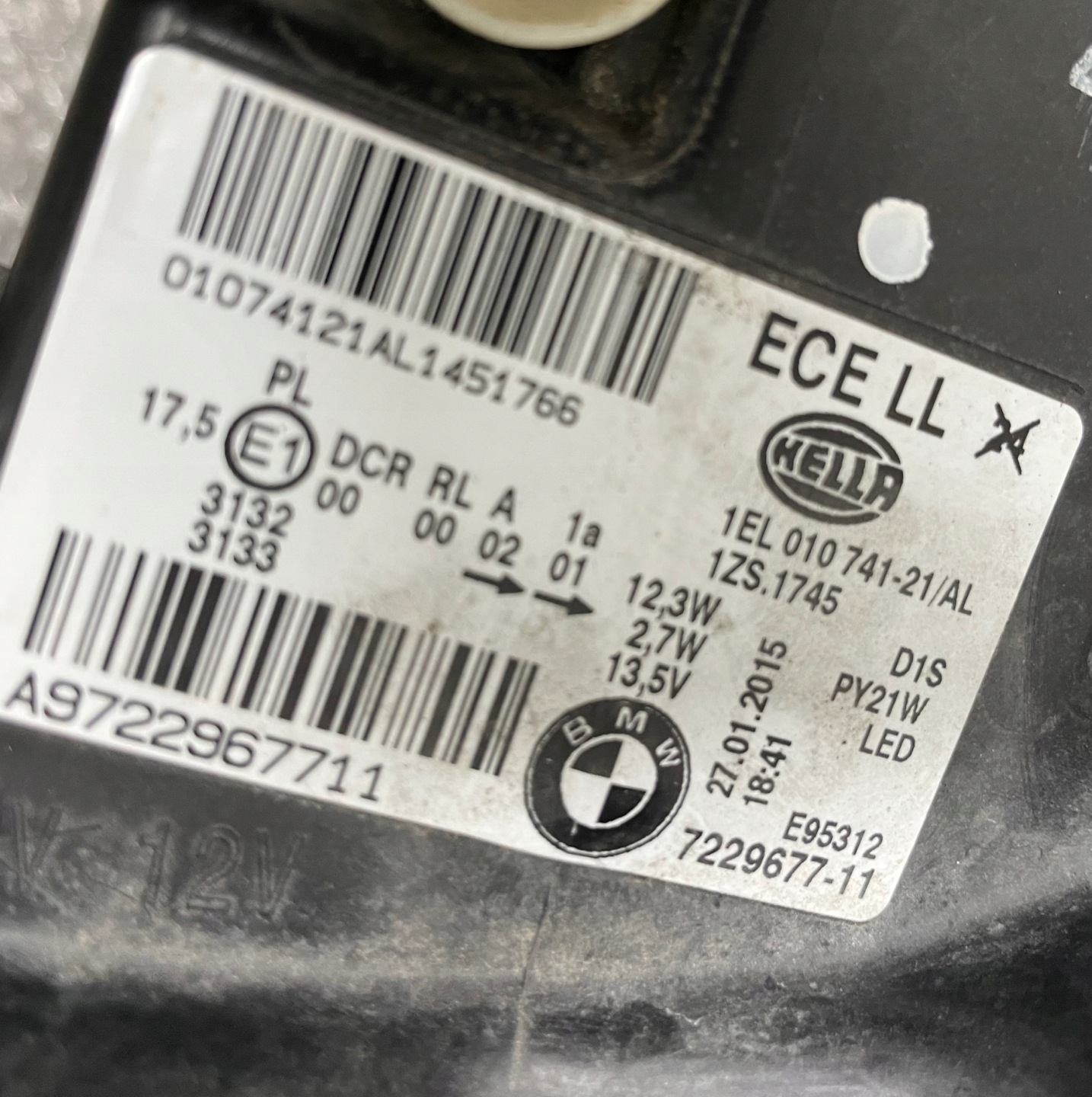 Frontscheinwerfer BMW 1 F21 7229677 Xenon Links Scheinwerfer Headlight - Thumbnail 10