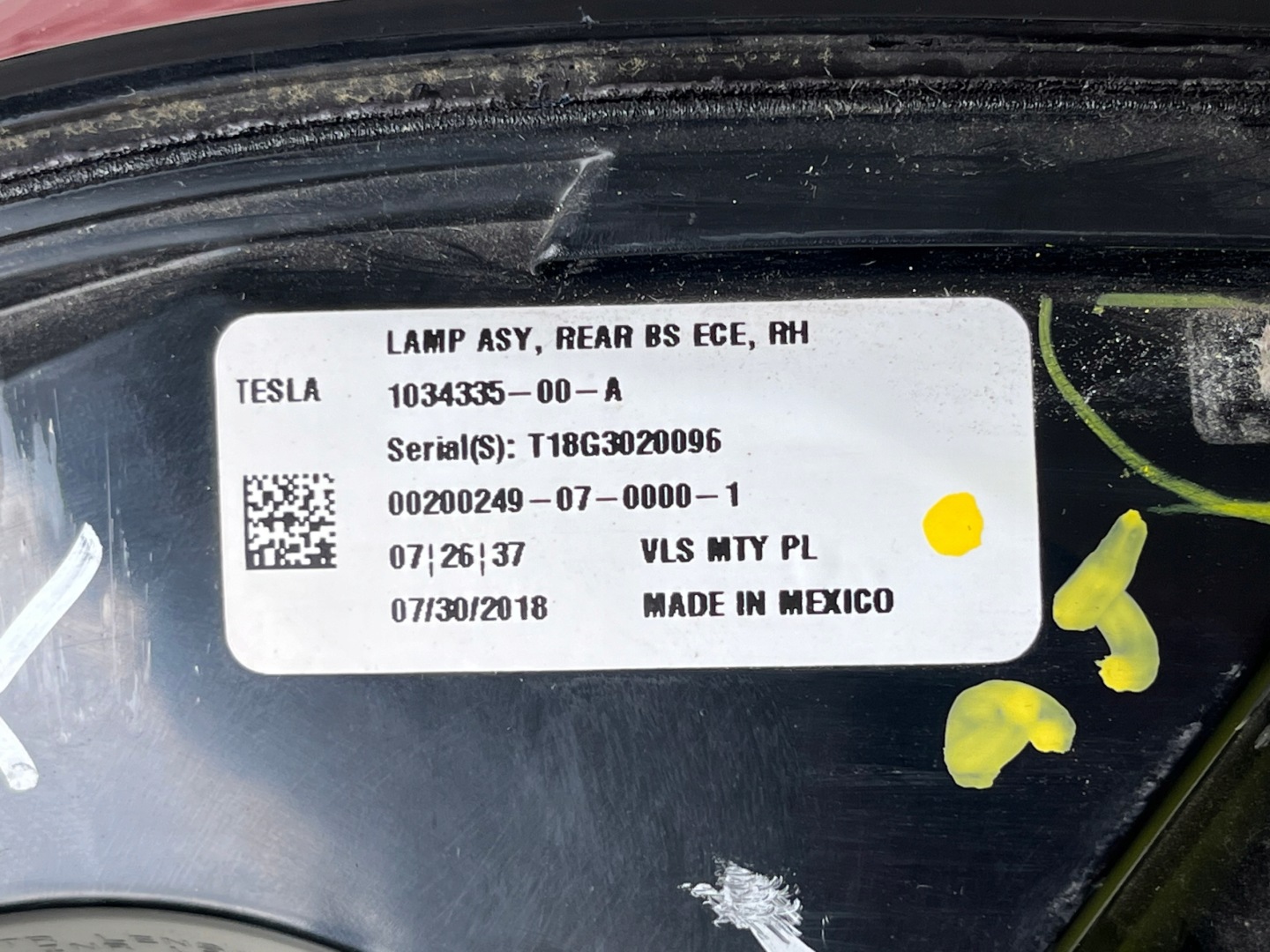 Tesla Model X 004 Rückleuchte 103433500A Rearlamp - Thumbnail 8