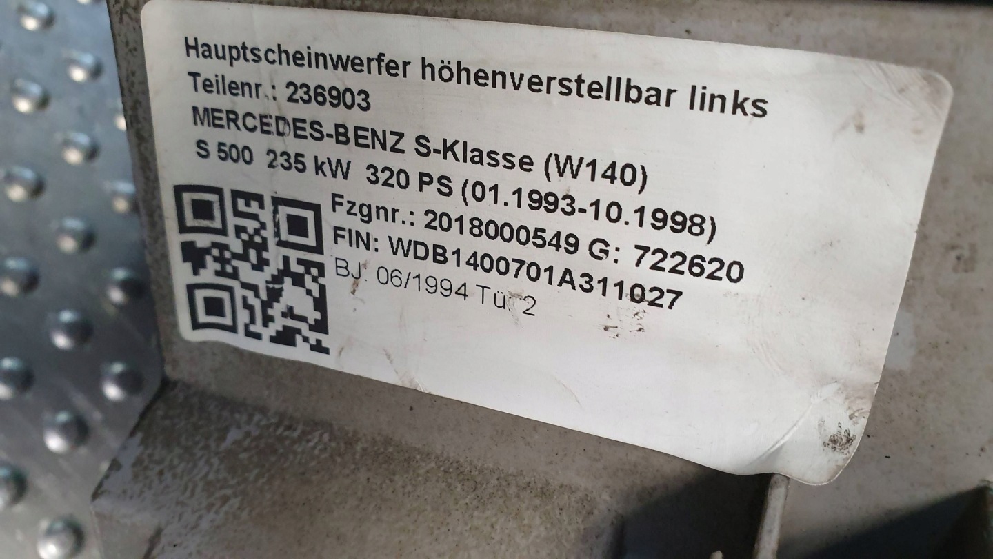 Frontscheinwerfer Mercedes-Benz CL-Klasse C140 LED Links Scheinwerfer Headlight - Thumbnail 11