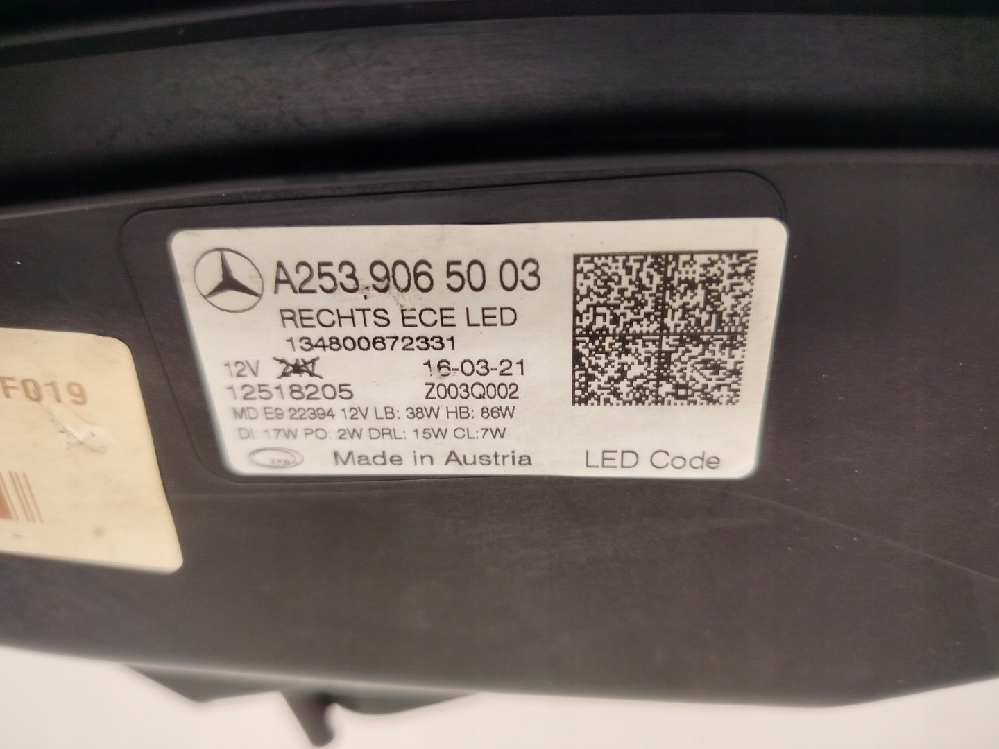 Frontscheinwerfer Mercedes-Benz GLC W253 A2539065003 Multibeam LED Links Headlight - Thumbnail 9