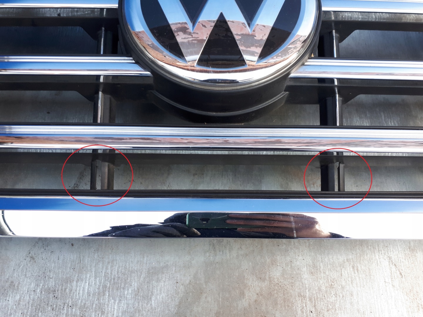 VW Touareg I Kühlergrill FRONTGRILL Kühlergitter 760853651L - Thumbnail 7