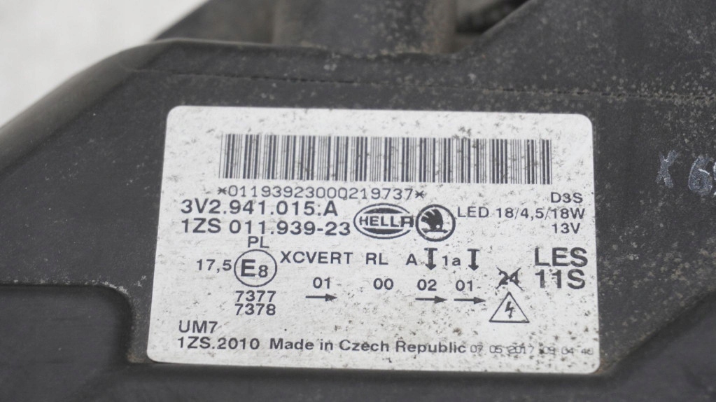 Frontscheinwerfer Skoda Superb 3U 63V294101 Xenon Links Scheinwerfer Headlight - Thumbnail 8
