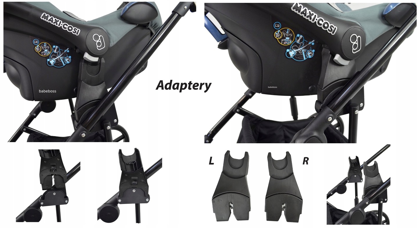 Wózek Dziecięcy Gold Uczio 2w1 Adaptery Maxi Cosi Cybex Aton I Size