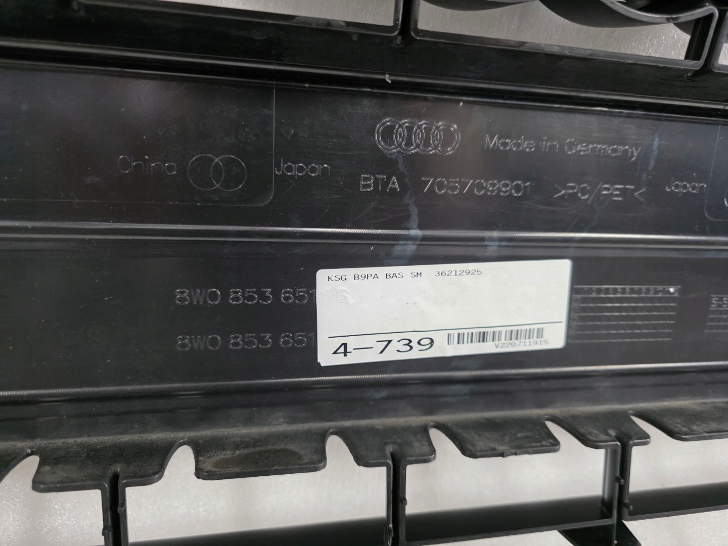 Audi A4 B9 Kühlergrill FRONTGRILL Kühlergitter 8W0853651DB - Thumbnail 11