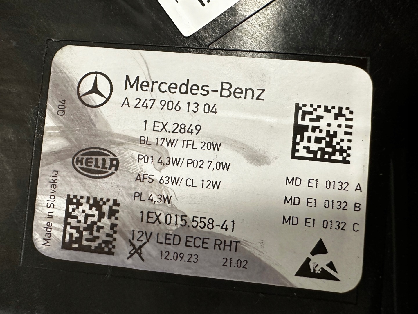 Frontscheinwerfer Mercedes-Benz B-Klasse W247 Multibeam LED Links Headlight - Thumbnail 7