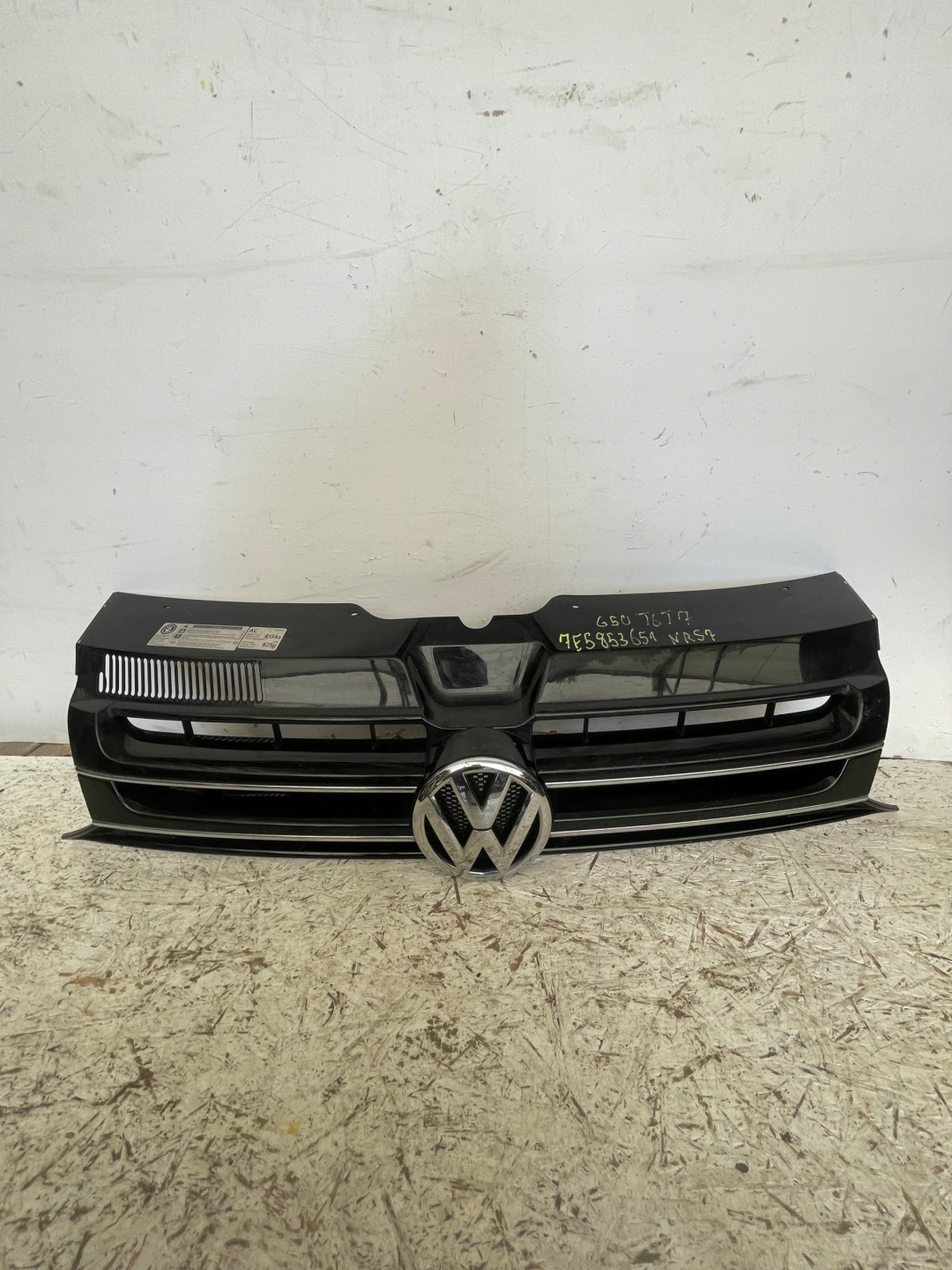 VW Transporter T5 Kühlergrill FRONTGRILL Kühlergitter 7E5853651AF - Thumbnail 1