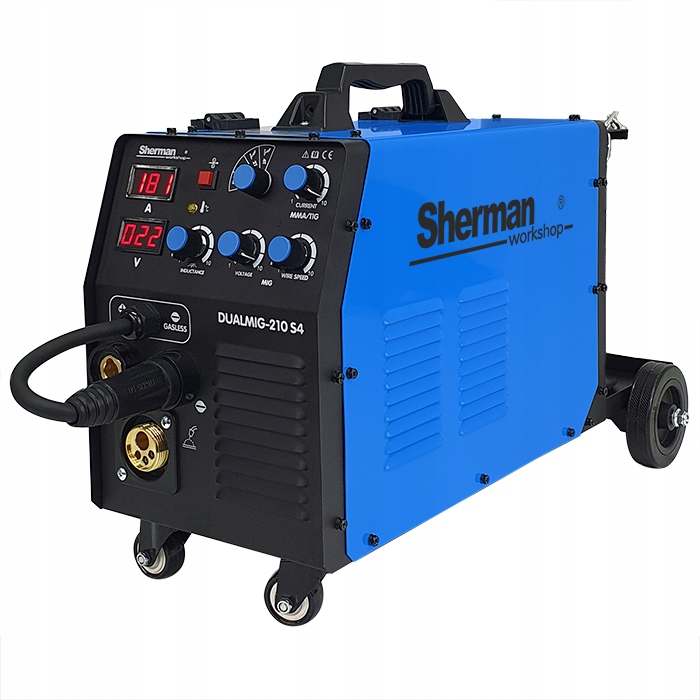 Spawarka Sherman DUALMIG 210 S4 Z KÓŁKAMI I PÓŁKĄ