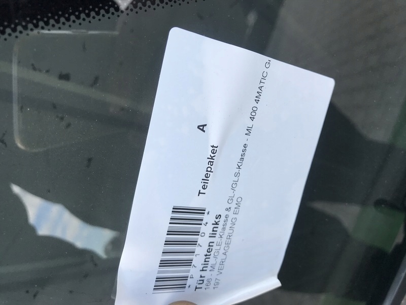 Mercedes-Benz GLE W166 Tür Hinten Links SUV Door Porta Porte - Thumbnail 6