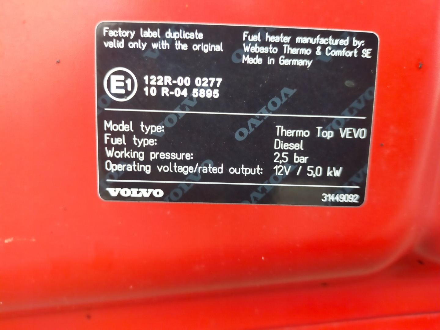 Motorhaube Volvo S70/V70/XC70 V70 Bonnet 31449092 Hood - Thumbnail 5