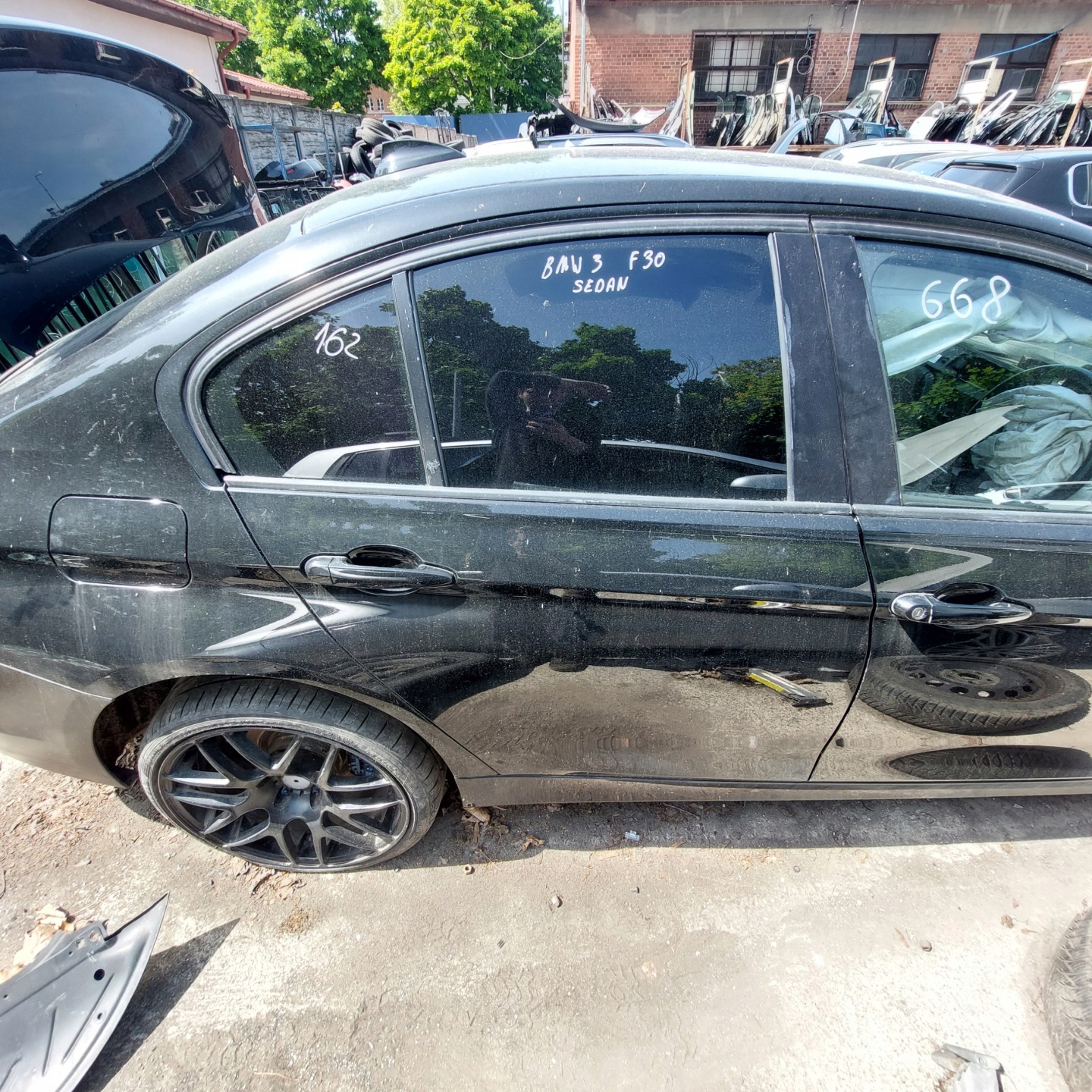 BMW 3 F30 Tür Hinten Rechts Door Porta Porte - Thumbnail 1