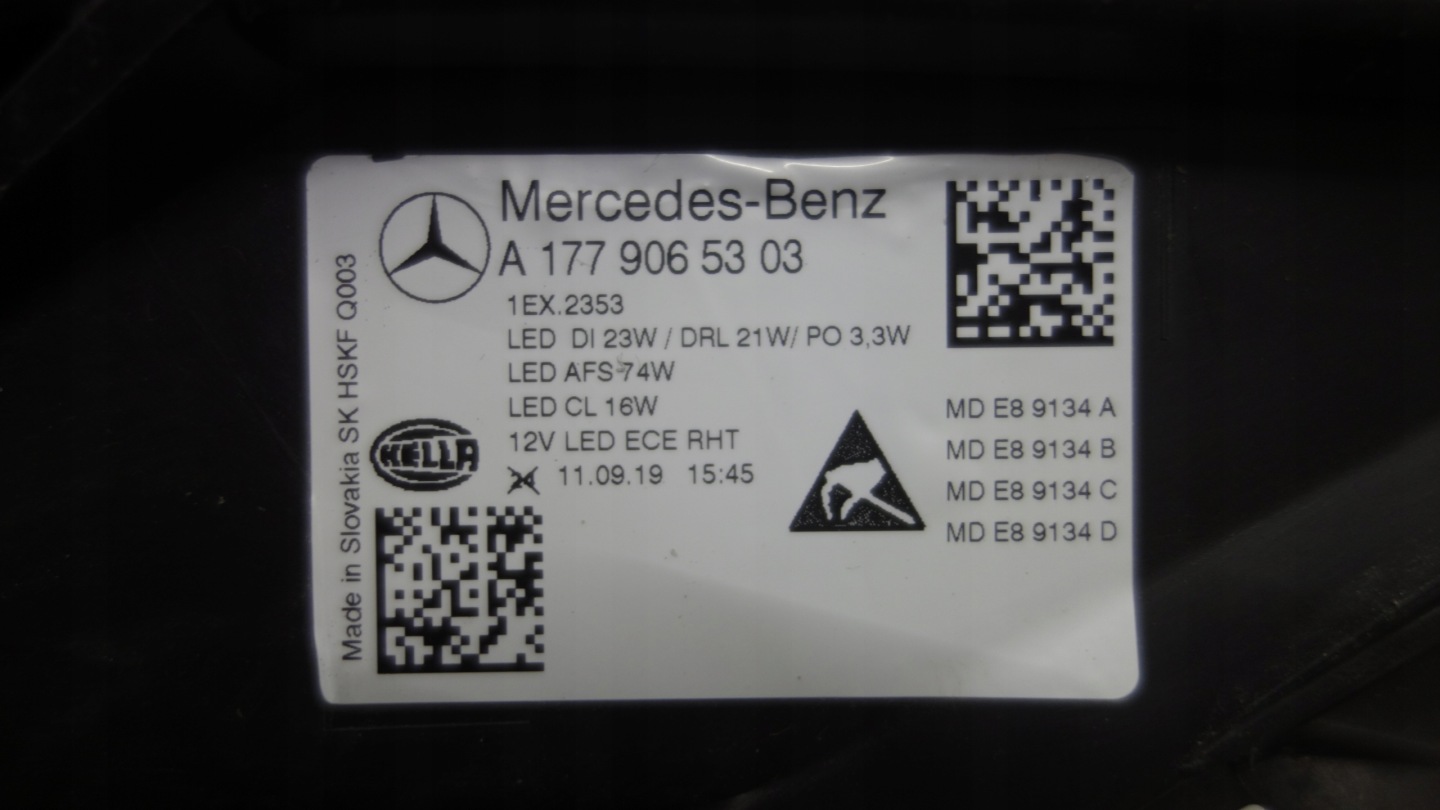 Frontscheinwerfer Mercedes-Benz A-Klasse W177 A1779065303 Multibeam LED Links Headlight - Thumbnail 6