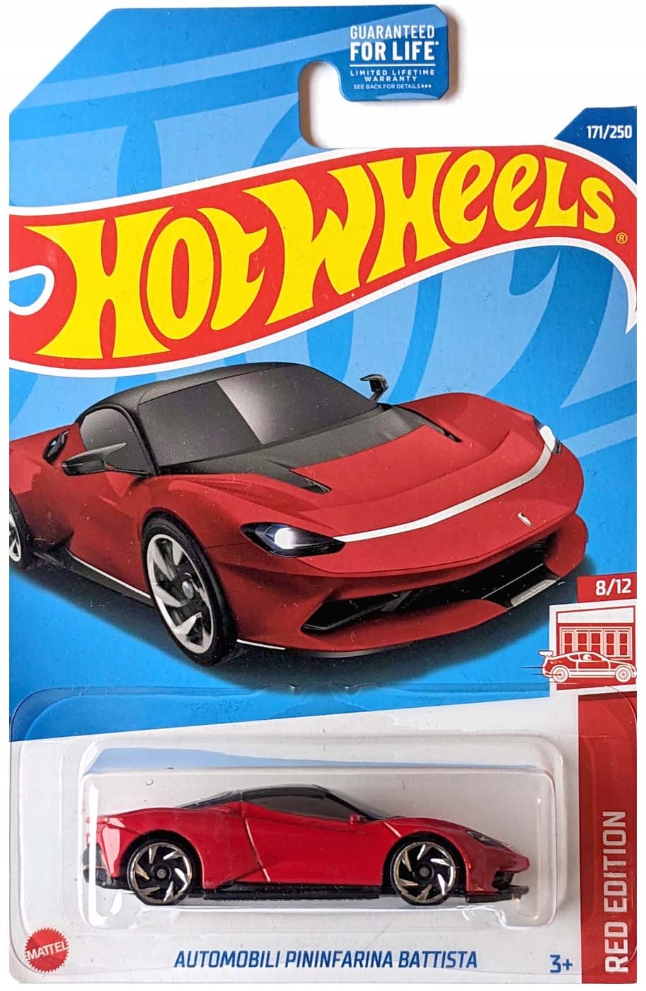 HOT WHEELS AUTOMOBILI PININFARINA BATTISTA RED EDITION 8/12
