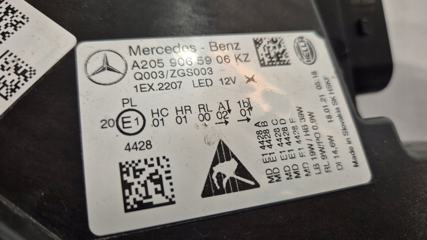 Frontscheinwerfer Mercedes-Benz C-Klasse W205 A2059065906 LED Links Headlight - Thumbnail 8