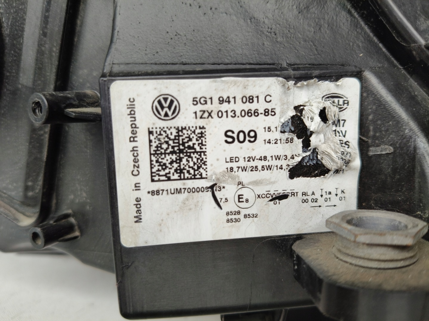 Frontscheinwerfer VW Golf V 5G1941081C Facelift LED Links Scheinwerfer Headlight - Thumbnail 10
