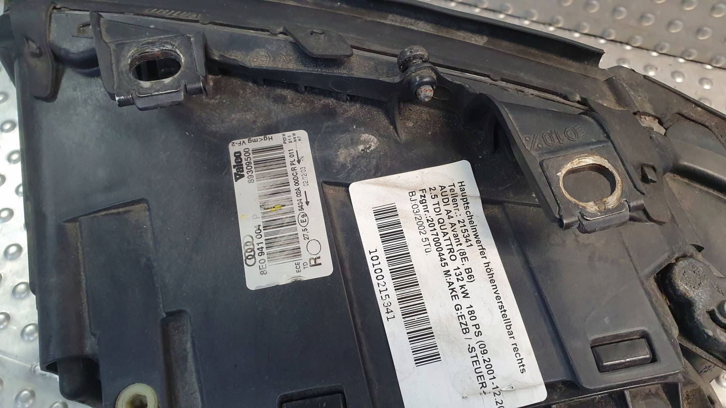 Frontscheinwerfer Audi A4 B6 8E0941004P Xenon Rechts Scheinwerfer Headlight - Thumbnail 12