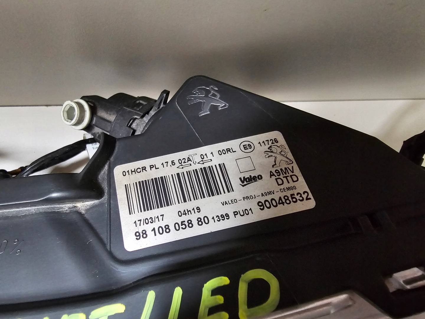 Frontscheinwerfer Peugeot 208 I 9810805880 LED Rechts Scheinwerfer Headlight - Thumbnail 8