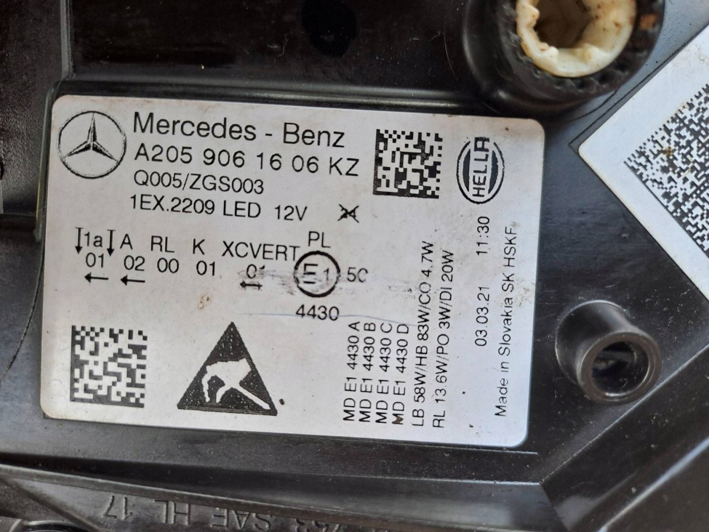 Frontscheinwerfer Mercedes-Benz C-Klasse W205 A2059061606 LED Rechts Headlight - Thumbnail 9