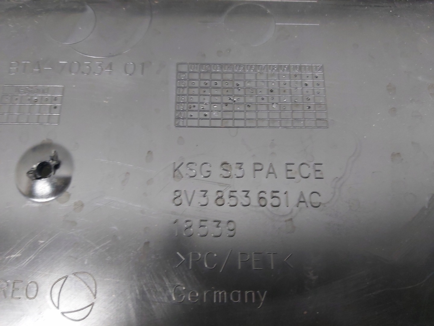Audi 8V3 Kühlergrill FRONTGRILL Kühlergitter 8V3853651AC - Thumbnail 9