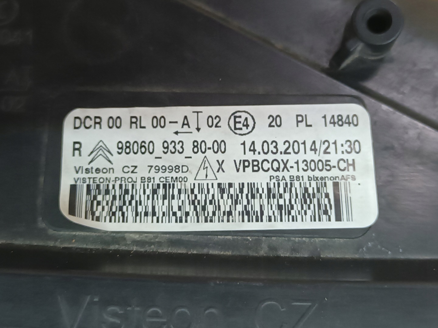 Frontscheinwerfer Citroen DS5 9806093380 LED Rechts Scheinwerfer Headlight - Thumbnail 8
