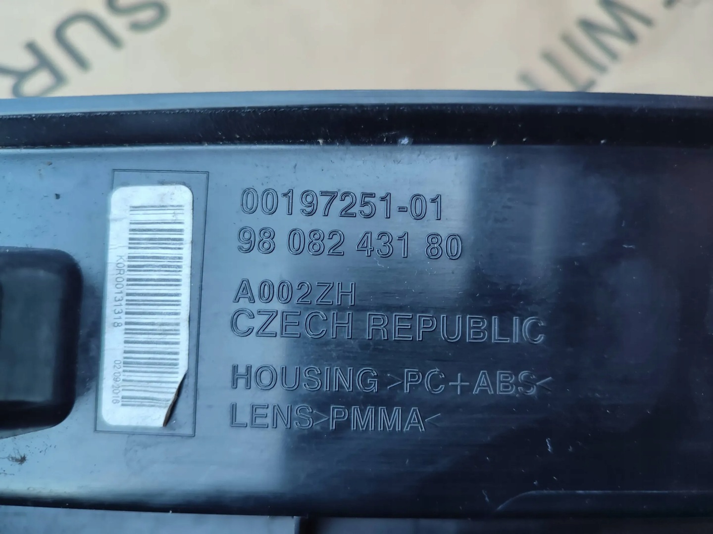 Citroen Jumpy I Rückleuchte 9808243180 Rearlamp - Thumbnail 9