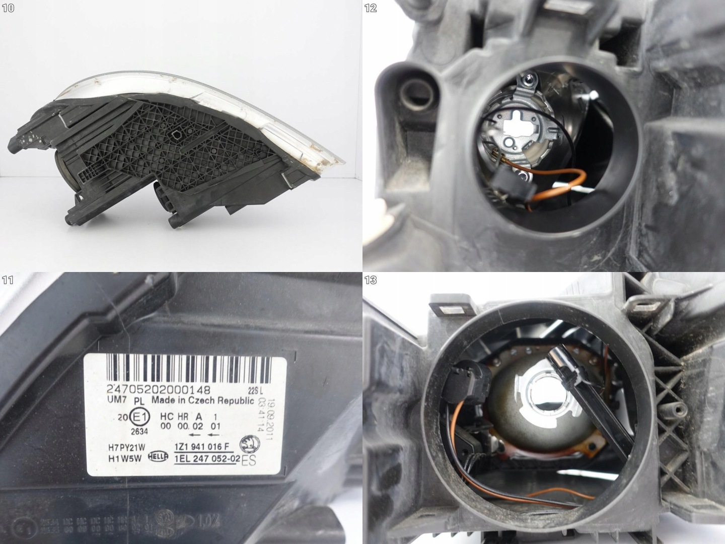 Frontscheinwerfer Skoda Octavia 1U 1Z1941016F LED Rechts Scheinwerfer Headlight - Thumbnail 11