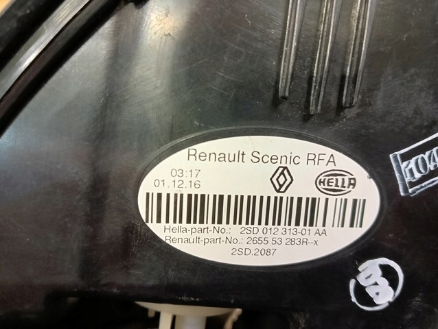 Renault ScĂ©nic I JA Rückleuchte 2665553283R Rearlamp - Thumbnail 3