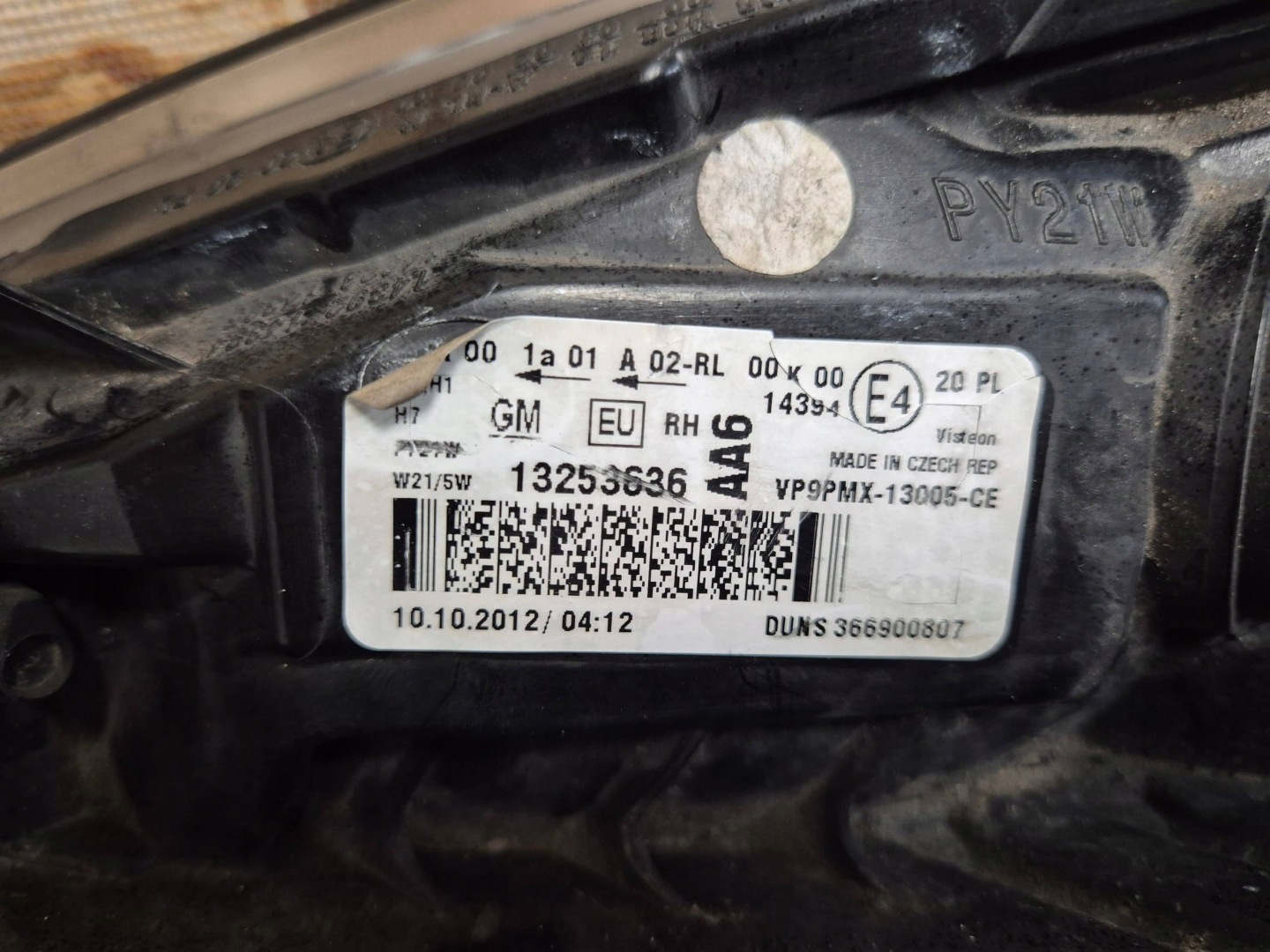Frontscheinwerfer Opel Meriva S10 13253636 LED Rechts Scheinwerfer Headlight - Thumbnail 12