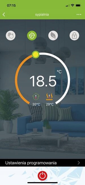 Aplikacja do termostatu