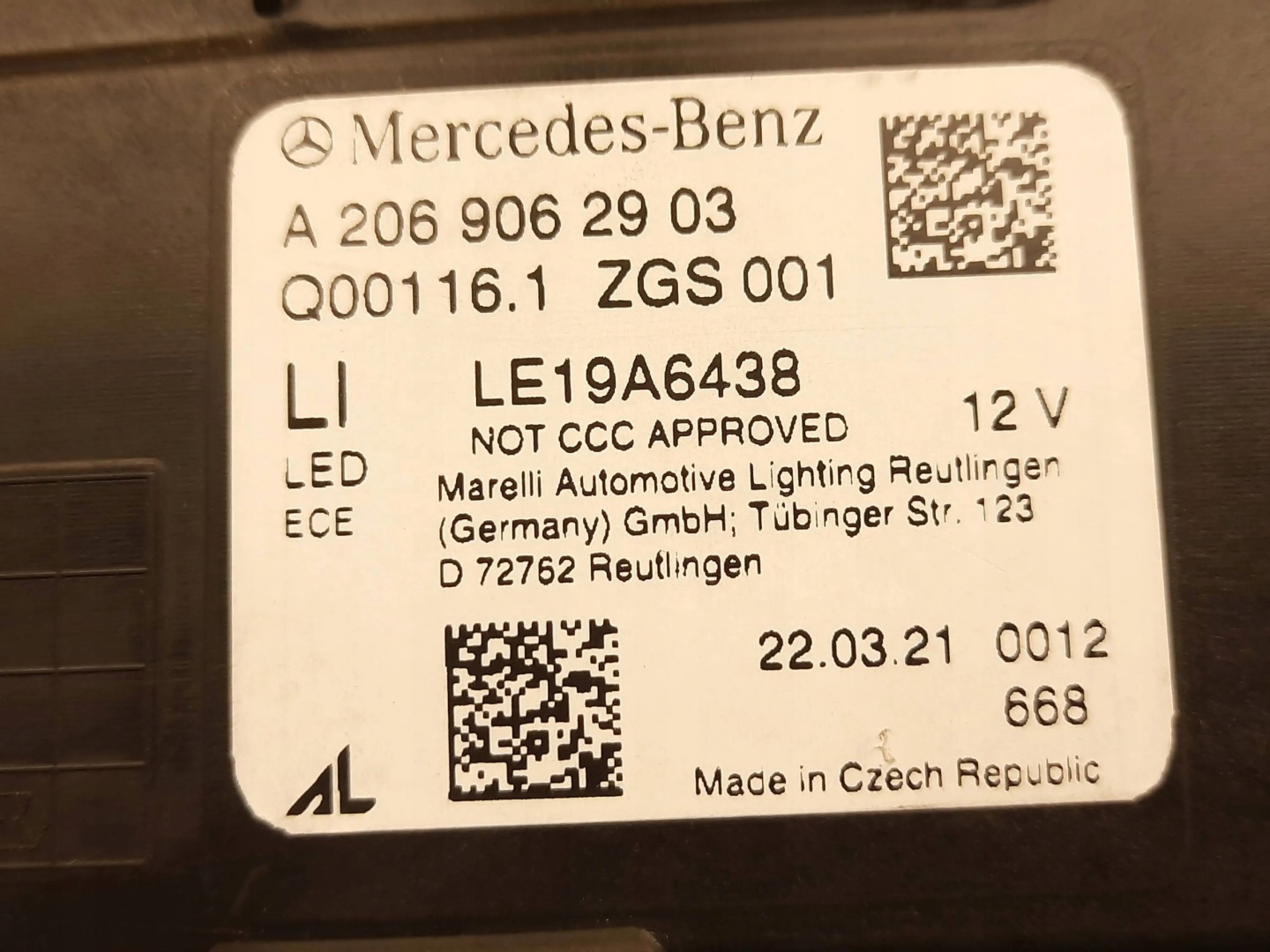 Frontscheinwerfer Mercedes-Benz C-Klasse W206 A2069062903 DIGITAL LIGHT Links Headlight - Thumbnail 9