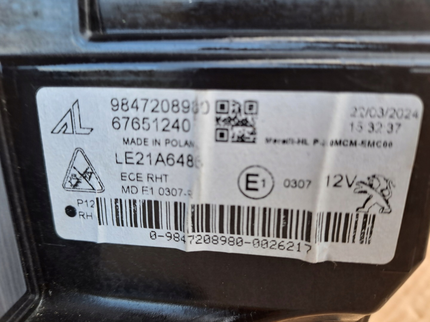Frontscheinwerfer Peugeot Traveller V 9847208980 LED Links Headlight - Thumbnail 8