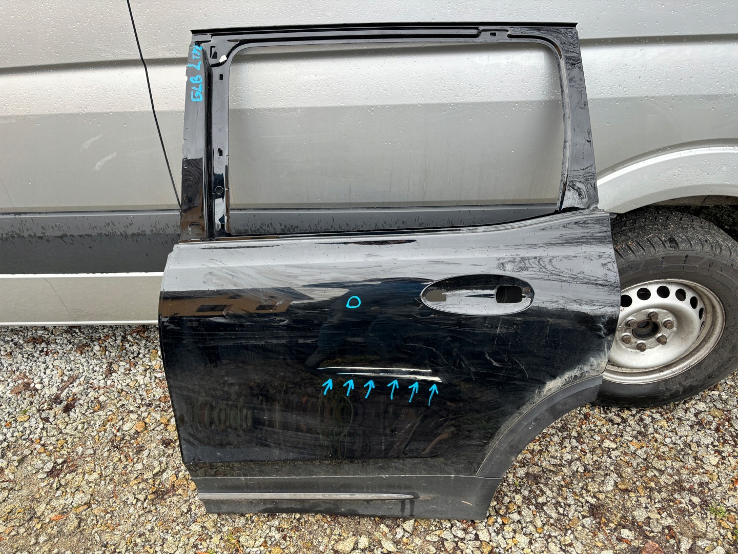 Mercedes-Benz GLB W247 Tür Hinten Links SUV Door A2477328100 - Thumbnail 1
