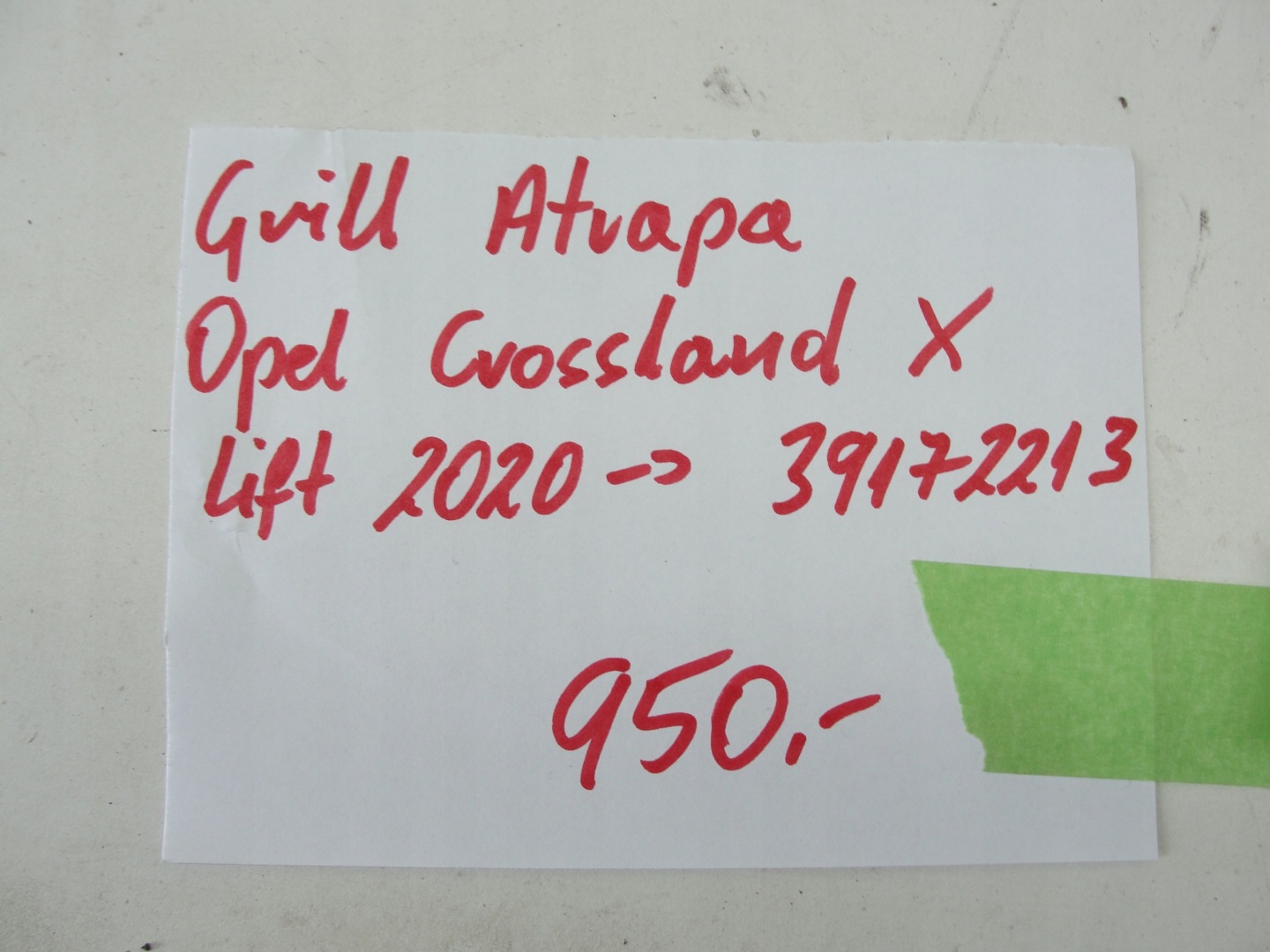 Opel Crossland Kühlergrill FRONTGRILL Kühlergitter 39172213 - Thumbnail 10