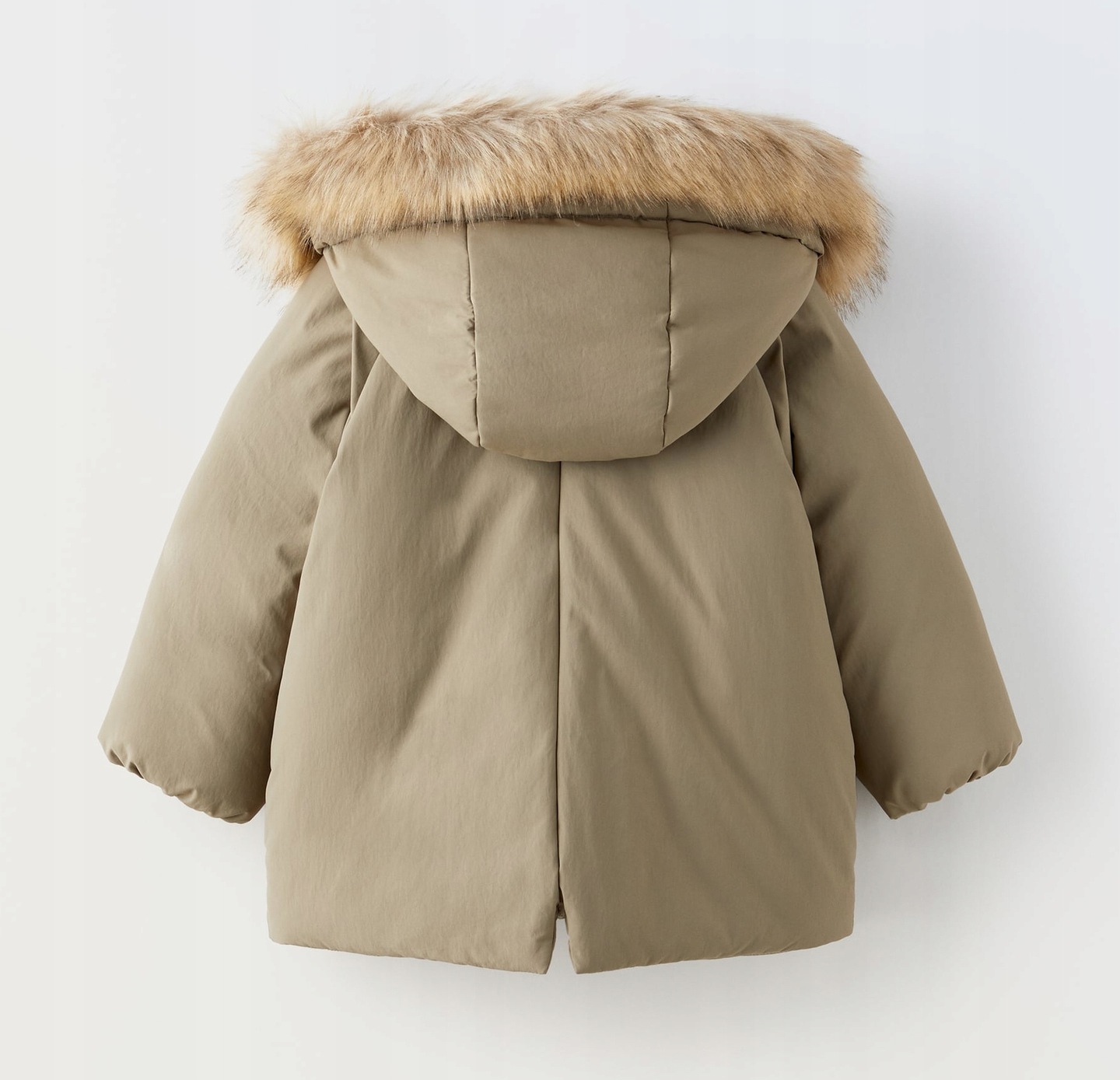 ZARA parka beżowa z wypełnieniem FREUDENBERG WATER REPELLENT 86