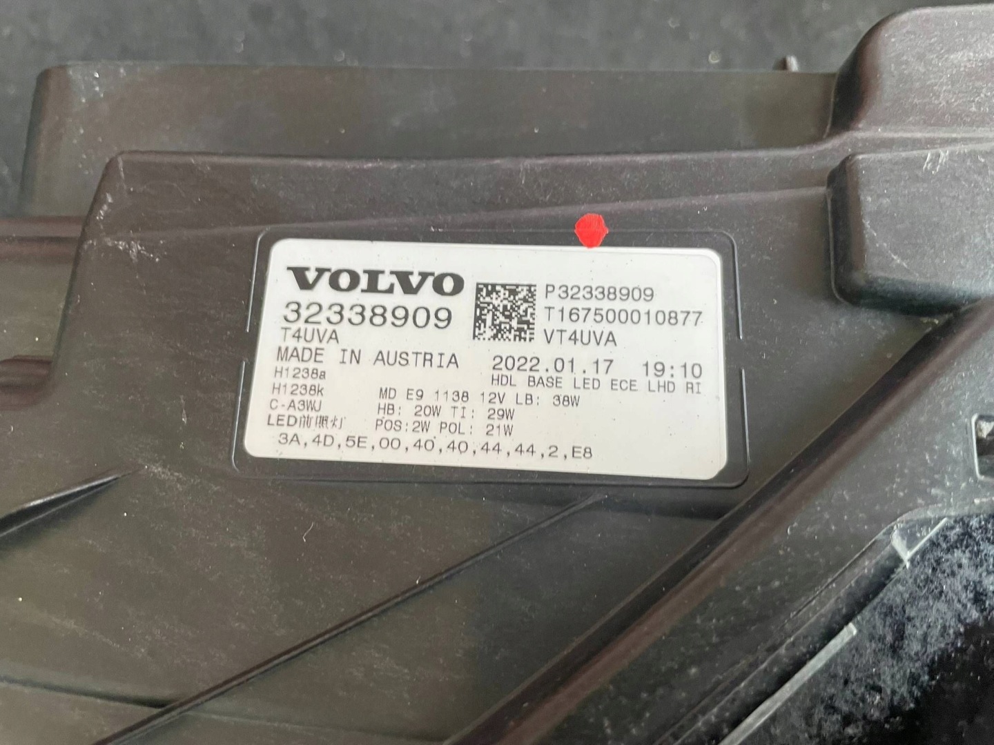 Frontscheinwerfer Volvo XC40 32338909 LED Links Scheinwerfer Headlight - Thumbnail 8