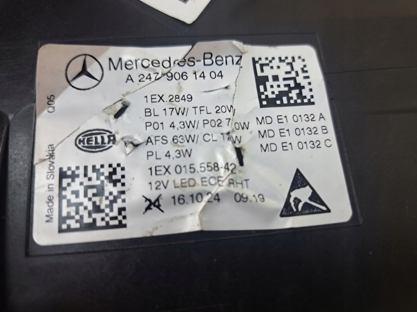 Frontscheinwerfer Mercedes-Benz B-Klasse W247 A2479061304 Multibeam LED Links Headlight - Thumbnail 11