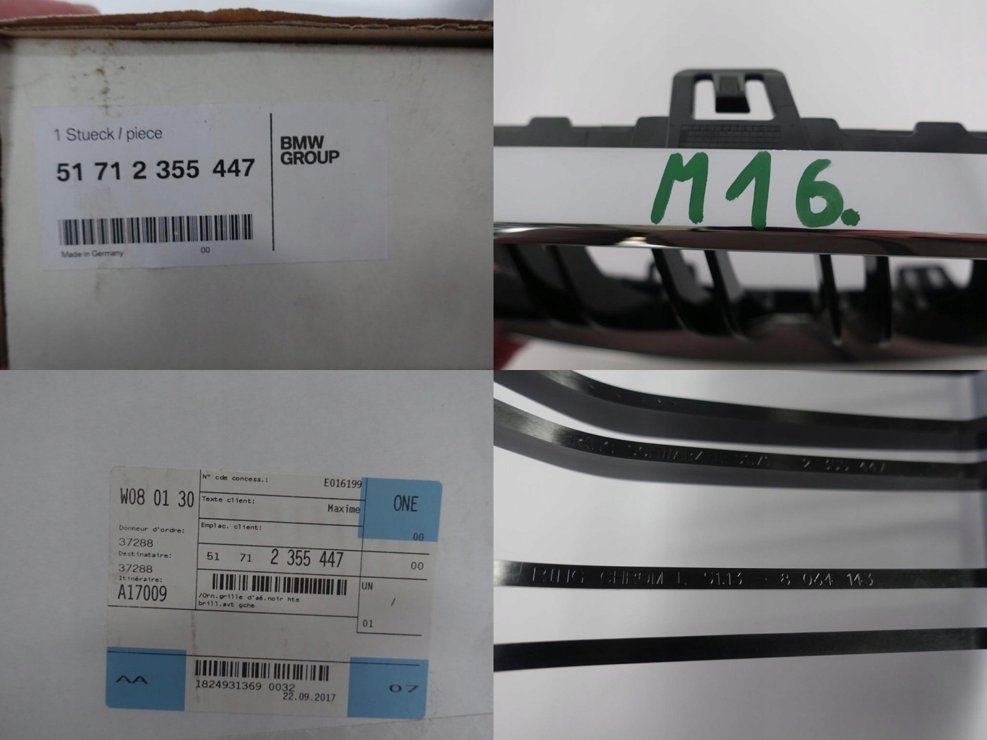 BMW 2 F87 Kühlergrill FRONTGRILL Kühlergitter 8064144 - Thumbnail 10