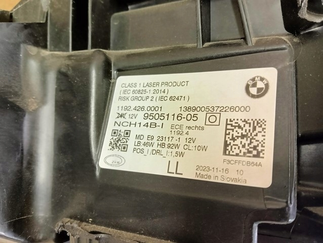 Frontscheinwerfer BMW 4 G26 9505116 Laser Rechts Scheinwerfer Headlight - Thumbnail 7