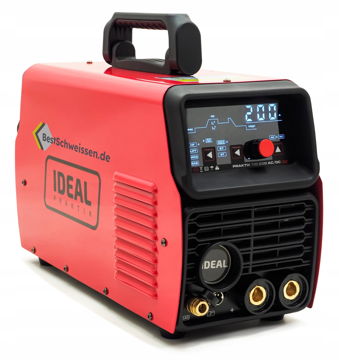 Spawarka IDEAL PRAKTIK TIG 200 AC/DC LED MMA 200A + UCHWYT