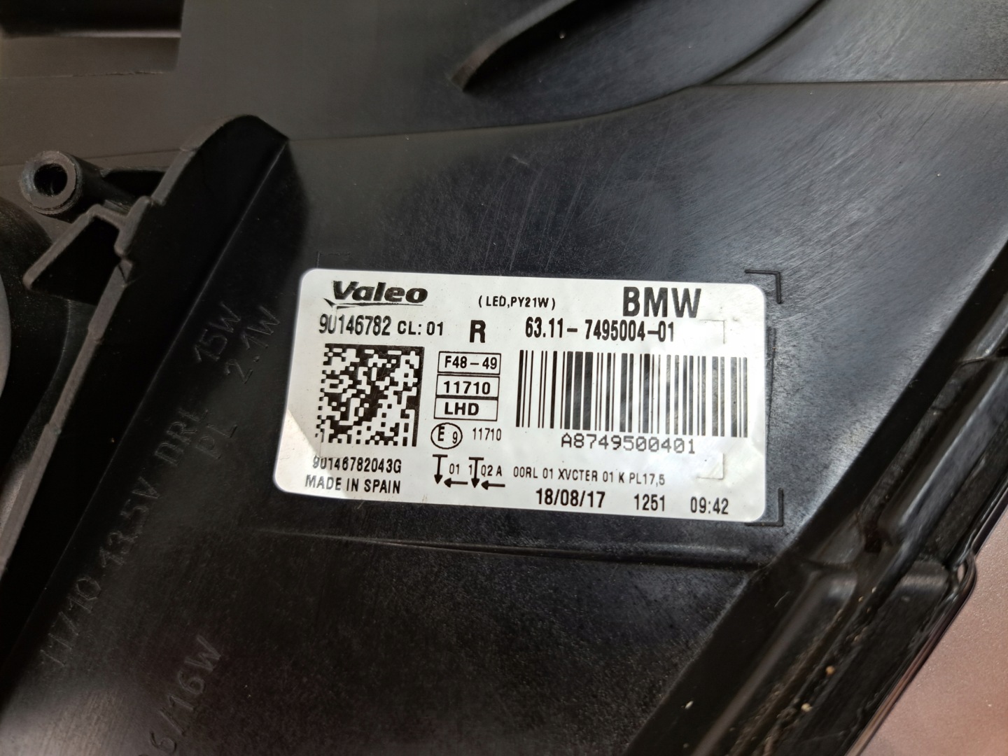 Frontscheinwerfer BMW X1 F48 7495003 LED Links Scheinwerfer Headlight - Thumbnail 12