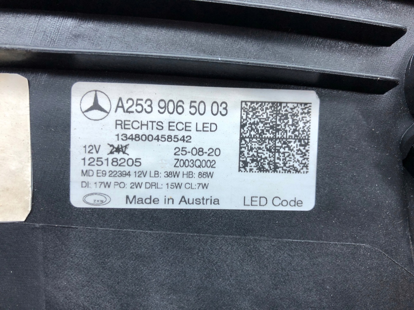 Frontscheinwerfer Mercedes-Benz GLC W253 A2539065003 Multibeam LED Rechts Headlight - Thumbnail 8